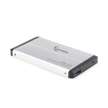 Кишеня зовнішня 2.5" Gembird, Silver, USB 3.0, 1xSATA HDD/SSD, живлення по USB (EE2-U3S-2-S) 3609420 фото