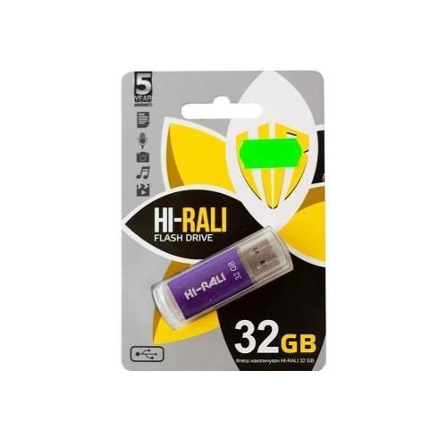 Флеш накопитель USB 32Gb Hi-Rali Rocket, Violet, USB 2.0 (HI-32GBVCVI) 8737110 фото