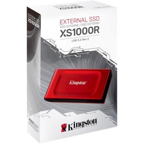 Зовнішній накопичувач SSD, 2Tb, Kingston XS1000, Red (SXS1000R/2000G) 8720250 фото
