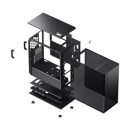 Корпус Jonsbo VR4 Aluminium Black, без БЖ, ATX 7729140 фото