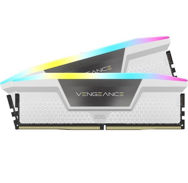 Память 16Gb x 2 (32Gb Kit) DDR5, 6000 MHz, Corsair Vengeance RGB, White (CMH32GX5M2E6000Z36W) 9507840 фото