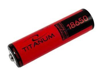 Акумулятор 18650, 2000 mAh, Titanum, 1 шт, Li-ion, 3.7V, без захисту, Bulk 8207340 фото
