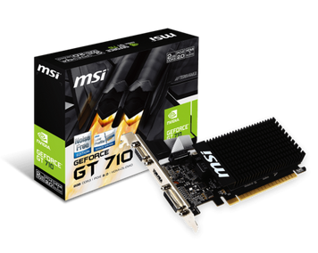 Відеокарта GeForce GT710, MSI, 2Gb GDDR3, 64-bit (GT 710 2GD3H LP) 4007880 фото