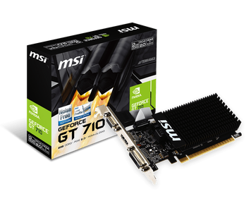 Видеокарта GeForce GT710, MSI, 2Gb GDDR3, 64-bit (GT 710 2GD3H LP) 4007880 фото