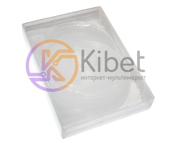 Box DVD CD (13.5 мм х 19 мм) на 10 дисков, 33 mm, 1 шт, суперпрозрачный 4003770 фото