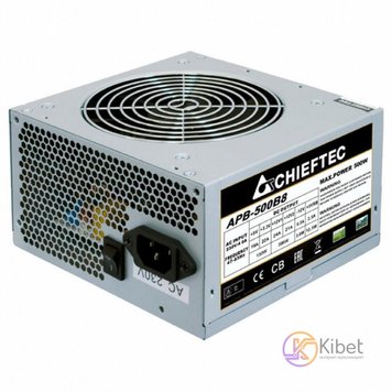 Блок питания Chieftec 500W APB-500B8, 12cm fan, a PFC, 20+4, 2xPeripheral, 1xFDD 5463480 фото
