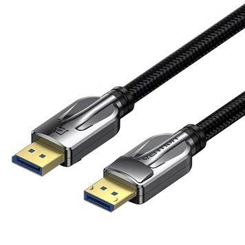 Кабель DisplayPort (M) - DisplayPort (M), 2 м, Black, Vention, V2.1, 8K / 60 Гц (HGABH) 9619560 фото