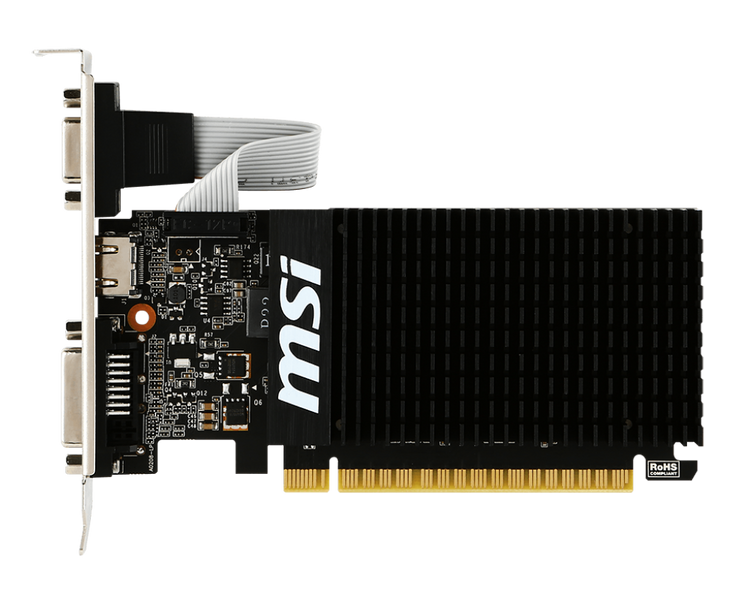 Відеокарта GeForce GT710, MSI, 2Gb GDDR3, 64-bit (GT 710 2GD3H LP) 4007880 фото