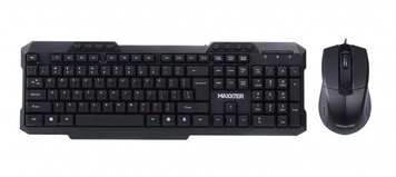 Комплект Maxxter KMS-CM-02-UA (клавіатура+миша) Black, USB 6773610 фото