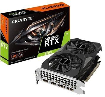 Відеокарта GeForce RTX 3050, Gigabyte, WINDFORCE OC V2, 6Gb GDDR6 (GV-N3050WF2OCV2-6GD) 9010950 фото