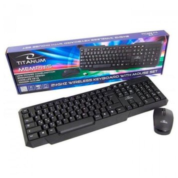 Комплект (клавіатура+миша) бездротовий Esperanza TK108UA, Black, USB 5204130 фото