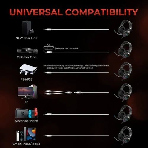 Наушники Havit HV-H2010d RGB, Black 9546510 фото