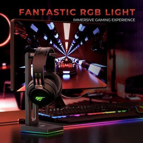 Наушники Havit HV-H2010d RGB, Black 9546510 фото