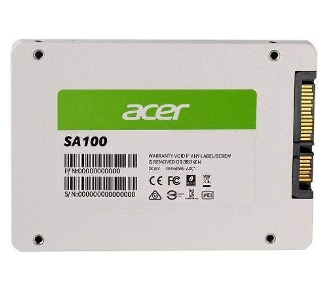Твердотельный накопитель SSD 960Gb, Acer SA100, SATA3, 2.5" (BL.9BWWA.104) 9233280 фото