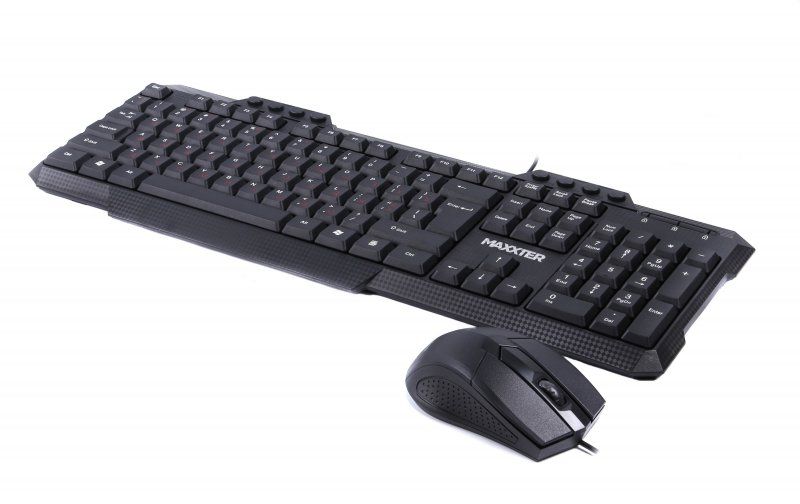 Комплект Maxxter KMS-CM-02-UA (клавіатура+миша) Black, USB 6773610 фото