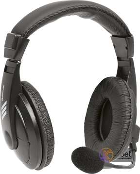 Навушники Defender Gryphon 750, Black, 2x3.5-мм, мікрофон, регулятор гучності на кабелі, 105 дБ, 32 Ом, 2 м (63750) 3969510 фото