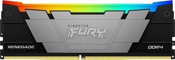 Пам'ять 8Gb DDR4, 3200 MHz, Kingston Fury Renegade RGB, Black (KF432C16RB2A/8) 8387250 фото