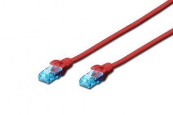 Патч-корд 1 м, UTP, Red, 2E, Cat.5e, Cu, LSZH (2E-PC5ECU-1LSZH-RED) 9203310 фото