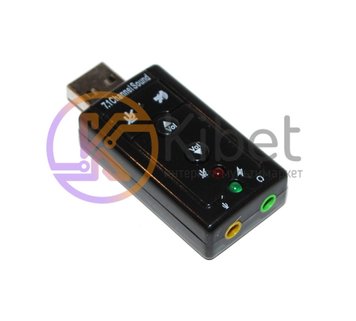 Звуковая карта USB 2.0, 7.1, Dynamode C-Media 108, 90 дБ, Xear 3D, Blister (USB- 4480020 фото