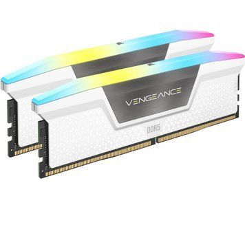 Память 16Gb x 2 (32Gb Kit) DDR5, 6400 MHz, Corsair Vengeance RGB, White (CMH32GX5M2B6400Z32W) 9507900 фото
