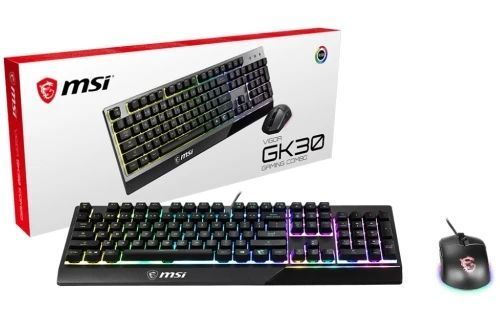 Комплект MSI GK30 COMBO, Black, VIGOR GK30 + CLUTCH GM11 9004170 фото