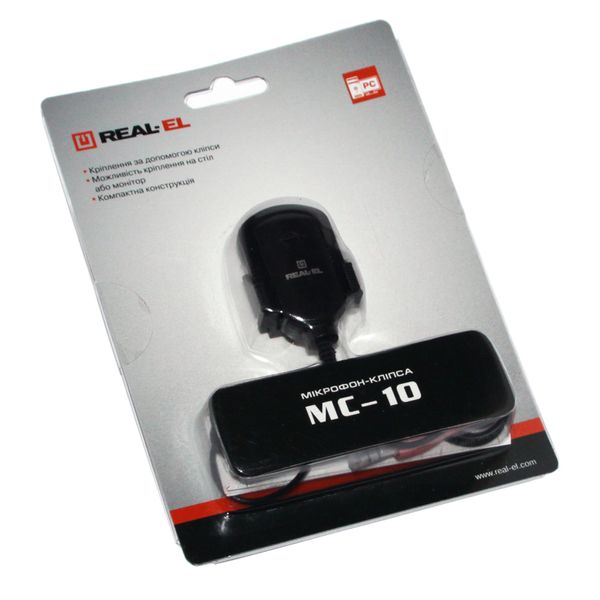 Мікрофон REAL-EL MC-10 Black 4158030 фото
