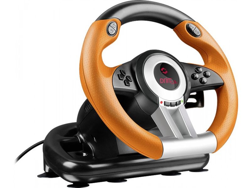 Кермо ігрове Speed-Link DRIFT O.Z. Racing Wheel PC, black-orange 5265510 фото