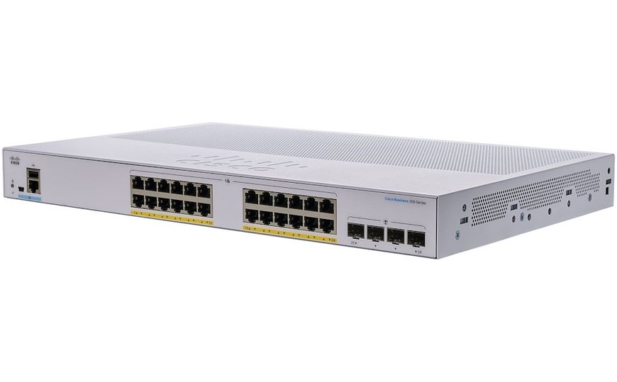 Комутатор Cisco CBS250-24P-4G, Black, 24 порти, 4xSFP, керований 8100240 фото