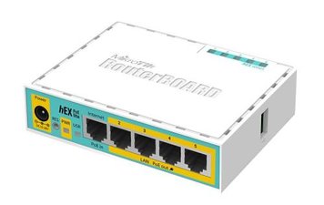 Роутер MikroTik hEX PoE lite (RB750UPr2), 5 LAN 10/100Mb 5337330 фото