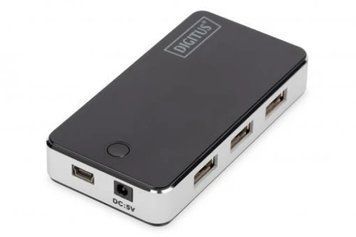 Хаб USB Digitus DA-70231, Black 9273270 фото