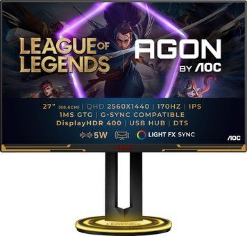 Монітор 27" AOC AG275QXL, Black/Gold 8840580 фото