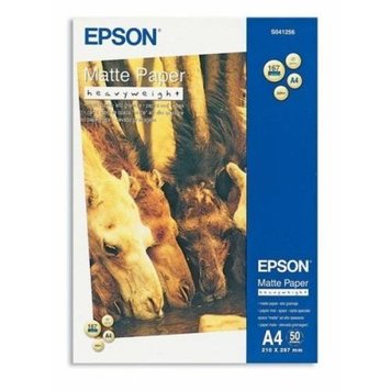 Фотопапір Epson, матовий, A4, 167 г/м², 50 арк, Heavyweight Series (C13S041256) 5359920 фото