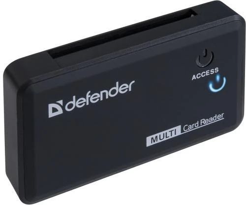 Кардридер USB Defender Optimus, Black (83501) 6198510 фото