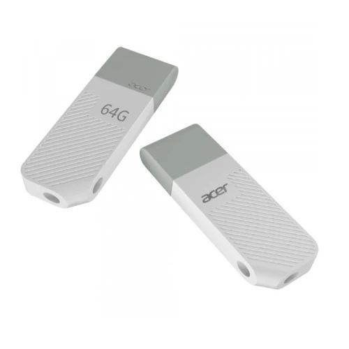 Флеш накопичувач USB 64Gb Acer UP200, White, USB 2.0 (BL.9BWWA.551) 9821340 фото