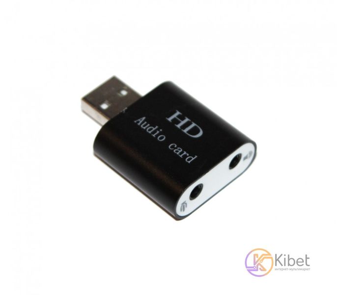 Звукова карта USB 2.0, 7.1, Dynamode C-Media 108, Black, 90 дБ, EAX2.0 / A3D1.0, алюмінієвий корпус, Blister (USB-SOUND7-ALU) 4480110 фото