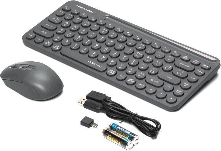 Комплект бездротовий A4Tech Fstyler FG3200 Air Grey, радіус дії до 15 м 8458350 фото