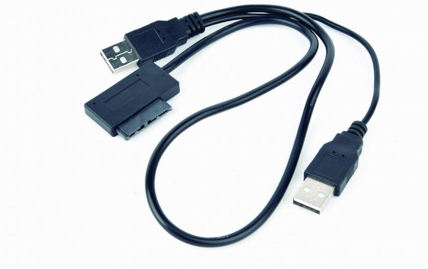 Переходник с USB на Slimline SATA 13 pin Cablexpert A-USATA-01 6250500 фото