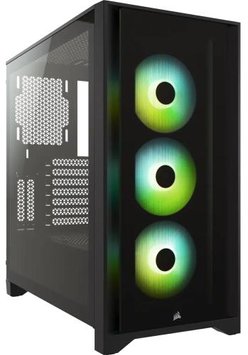 Корпус Corsair 4000X RGB Black, без БЖ, EATX (CC-9011204-WW) 7885290 фото