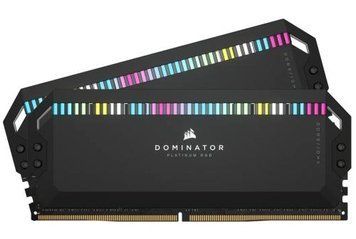 Пам'ять 32Gb x 2 (64Gb Kit) DDR5, 6800 MHz, Corsair Dominator Platinum RGB, Black (CMT64GX5M2B6800C40) 8226450 фото