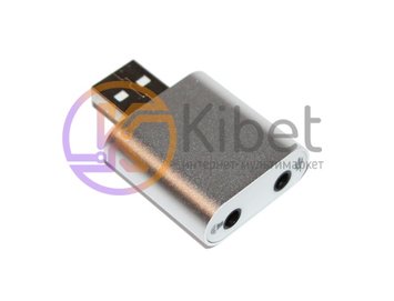 Звуковая карта USB 2.0, 7.1, Dynamode C-Media 108, Silver, 90 дБ, EAX2.0 A3D1. 4480080 фото