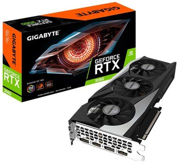 Відеокарта GeForce RTX 3060, Gigabyte, GAMING OC (LHR), 12Gb GDDR6 (GV-N3060GAMING OC-12GD) 6786960 фото