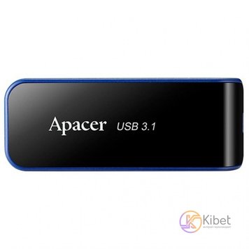 USB 3.1 Flash Drive 64Gb Apacer AH356, Black (AP64GAH356B-1) 5119140 фото