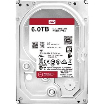 Жорсткий диск 3.5" 6Tb Western Digital Red Pro, SATA3, 256Mb, 7200 rpm (WD6003FFBX) 5449860 фото