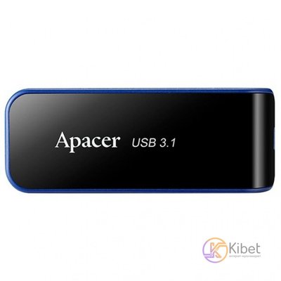 USB 3.1 Флеш накопитель 64Gb Apacer AH356, Black (AP64GAH356B-1) 5119140 фото