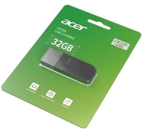 Флеш накопичувач USB 32Gb Acer UP200, Black, USB 2.0 (BL.9BWWA.510) 7953180 фото