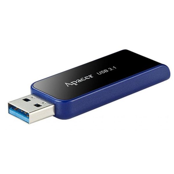 Флеш накопитель USB 64Gb Apacer AH356, Black, USB 3.2 Gen 1 (AP64GAH356B-1) 5119140 фото