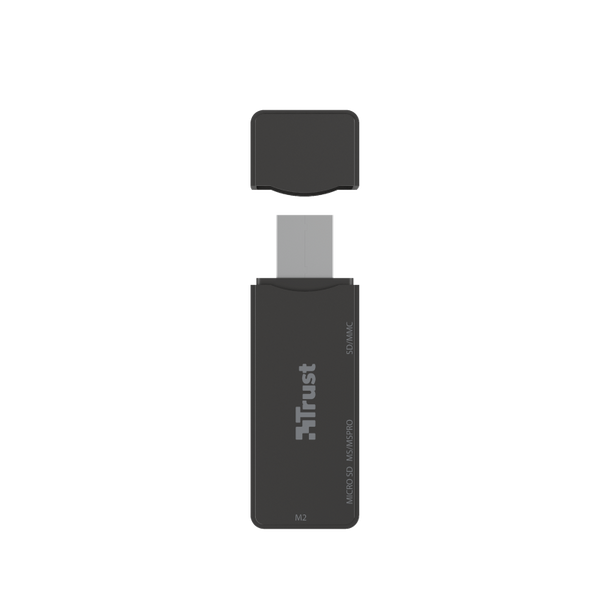 Картридер внешний Trust Nanga, Black, USB 3.2, для SD/microSD/M2 (21935) 5611650 фото