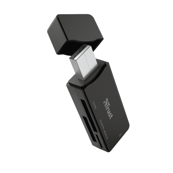 Картридер внешний Trust Nanga, Black, USB 3.2, для SD/microSD/M2 (21935) 5611650 фото