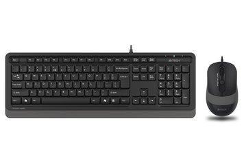 Комплект A4Tech Fstyler Sleek Multimedia Comfort F1010, Black/Grey, клавіатура+миша, USB 5281380 фото