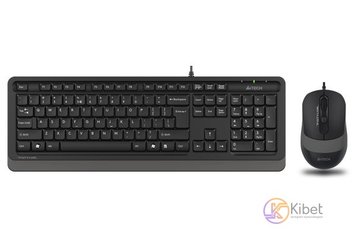 Комплект A4Tech Fstyler Sleek Multimedia Comfort F1010, Black Grey, клавиатура+м 5281380 фото